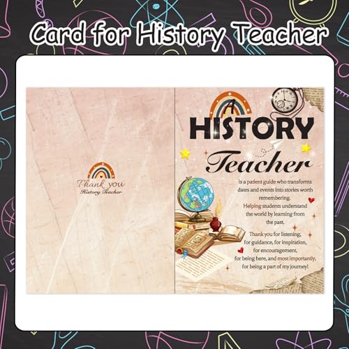 Teacher Appreciation Keychain and Greeting Card Set - Thanks for Educating