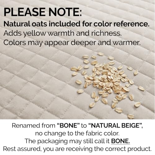 Southshore Fine Living Oversized King Quilt Bedding Set with 2 Pillow Shams - Natural Beige, California King & King Size