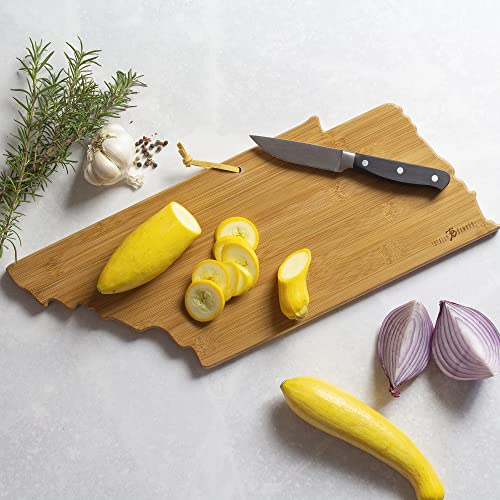 Tennessee Shaped Cutting Board by Totally Bamboo – Tennessee Map Art by Fish Kiss