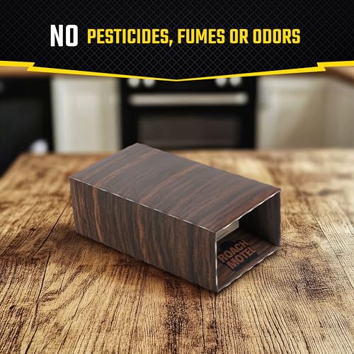 Roach Motel Traps 12 Pack - Pesticide-Free Glue Insect Traps for Cockroaches & Bugs Variation of THIS listing