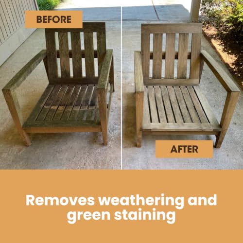 Furniture Clinic Teak Care Kit - Cleaner, Brightener & Oil for Outdoor Furniture