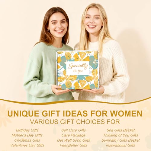 Wasocol Ivory Self Care Gift Basket for Women - Spa & Relaxation Set