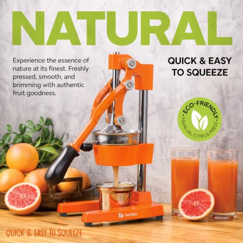 Eurolux Ultra-Premium Cast Iron Juicer | Extra-Large, Heavy Duty,
