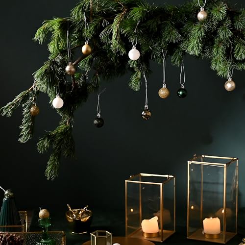 DecorbyHannah Green & Gold Mini Christmas Ornaments Set - 49 Pieces