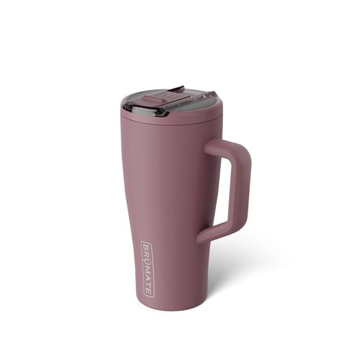 BrüMate Era Flip 30oz Tumbler with 100% Leakproof Covered Straw Lid | Hygienic Covered Straw | Insulated Stainless Steel Water Bottle with Handle | Cup Holder Friendly | BPA-Free (Rose Taupe)
