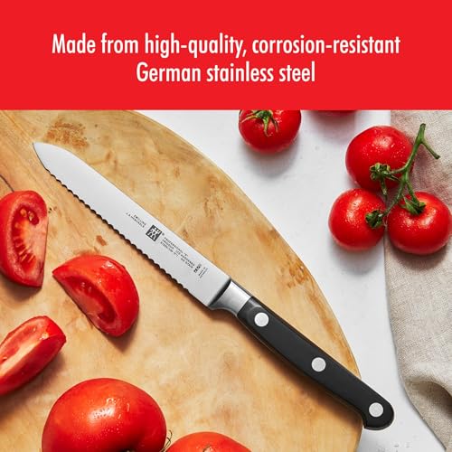 Black Stainless Steel 5-Inch Razor-Sharp German Utility Knife - Zwilling Professional S