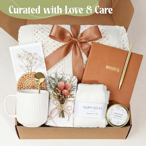 OHATOS Warm Taupe Self-Care Gift Box for Women – Cozy Relaxation Care Package