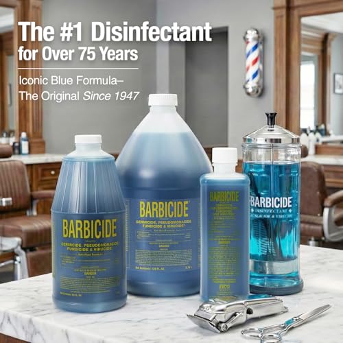 BARBICIDE Disinfectant Concentrate 64 Fl Oz Pack of 2 - Hospital-Grade Germicide for Salons & Tools