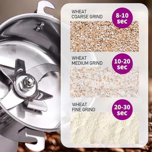 750g Stainless Steel Grain Mill & Spice Grinder - 2800W High-Speed Flour Maker - Variation of THIS listing