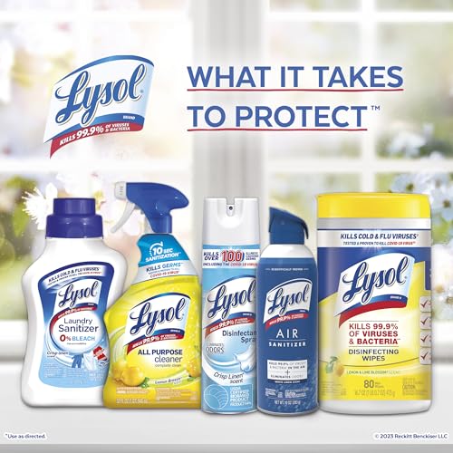 Lysol Disinfectant Multi-Surface Wipes 480 Count Pack of 6 - Kills 99.9% Germs & COVID-19