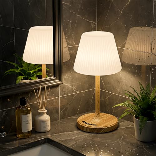 Wood Grain Waterproof Shower Lamp for Bathroom & Outdoor Decor