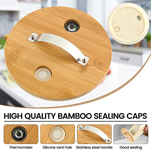 5L Rice Dispenser with Airtight Lid & Wooden Stand - Food Storage Container