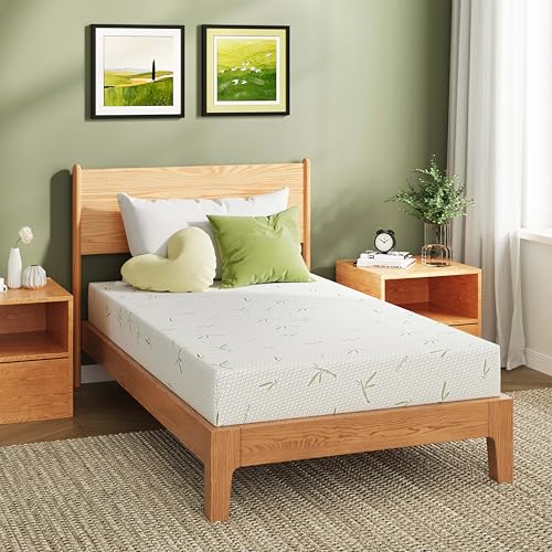 Twin Green Tea Memory Foam Mattress - 5 Inch Medium Firm Support