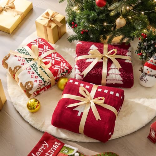BEDELITE Red Snowflake Christmas Throw Blanket 50x60 - Throw(50"x60")