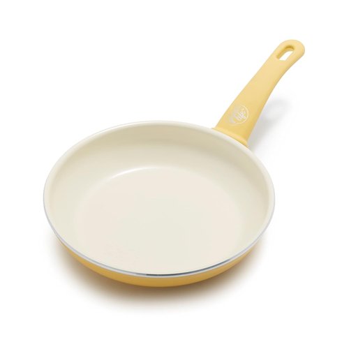 GreenLife Nonstick Frying Pan - 8" Ceramic Skillet, PFAS-Free, Dishwasher & Oven Safe, Yellow