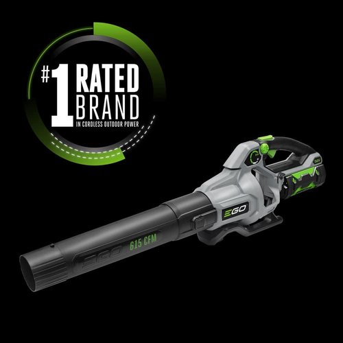 EGO POWER+ Cordless Electric Leaf Blower - 615 CFM with 56V 2.5Ah Battery & Charger