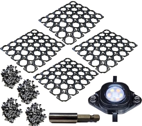 120 Black Mounting Brackets for Govee Outdoor LED Light Installation