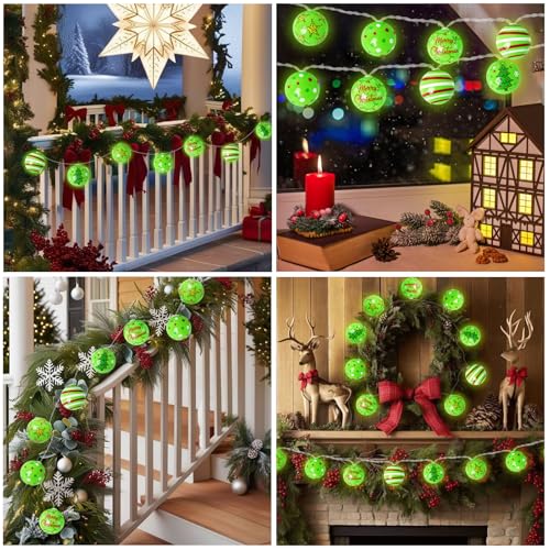 GYGOT 20 LED Battery-Operated Christmas String Lights 10 ft for Tree & Decor