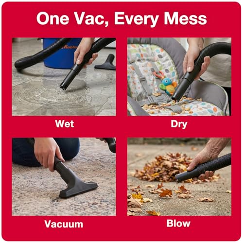 2 Gallon 2.0 HP Wet Dry Vacuum Cleaner for Home Garage Workshop Car Cleaning