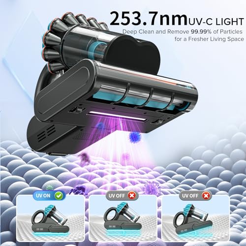 Belife M8 Blue Mattress Vacuum Cleaner with UV, Hot Air & HEPA Filter
