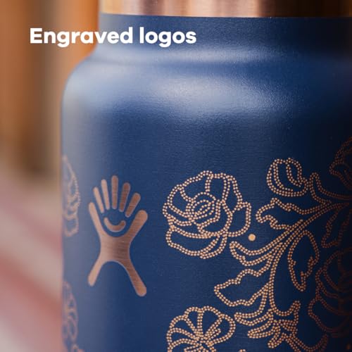 Insulated Stainless Steel Water Bottle 32 Oz with Leakproof Flex Straw Lid - Cold Up to 24H