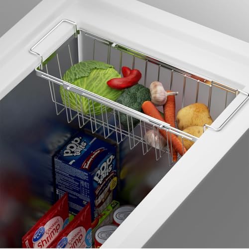 Expandable Freezer Baskets for Chest Freezer 2pcs - Adjustable Space Organizer