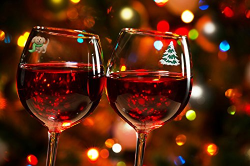 Simply Charmed Winter Cocoa Magnetic Wine Glass Charms Set of 6 Christmas Holiday