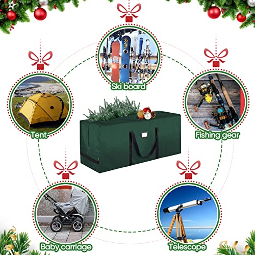 BALEINE 7.5 ft Green Extra Large Christmas Tree Storage Bag with Reinforced Handles