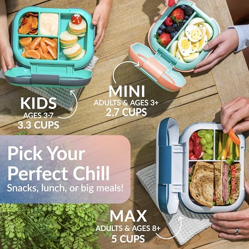Bentgo Chill Max Leak-Proof XL Bento Lunch Box - Lavender & Peach Blossom