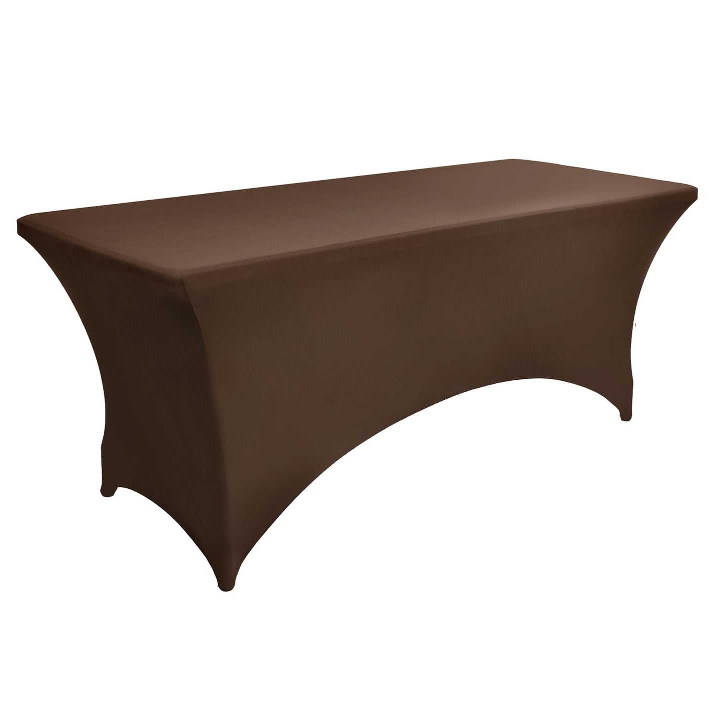 ZarzaaSik 2-Pack 8ft Spandex Table Covers for Rectangle Folding Tables - Washable Elastic Tablecloth - Ultimate Fitted Table Protector for Birthday Parties, Trade Shows, Banquet