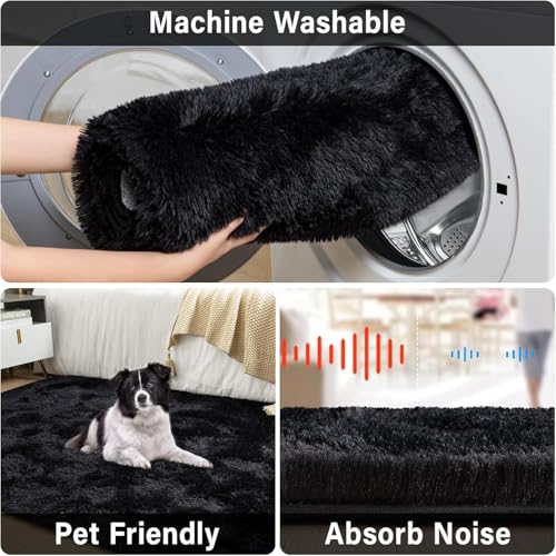 Merelax Soft Modern Indoor Large Shaggy Rug for Livingroom Bedroom
