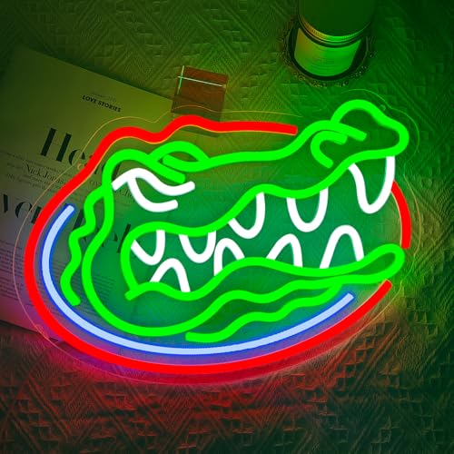 PILOYINDE L-Flolido Florida Gators Basketball Neon Sign LED Wall Decor for Bedroom