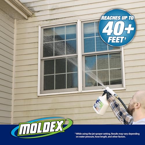 Moldex Outdoor Surface Cleaner with Bleach 64 oz Hose End Spray 2 Pack