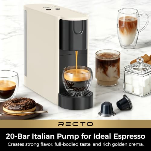 CHULUX Creamy Espresso Machine for Nespresso Original Pods Compact & Fast Brewing
