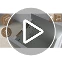 White Slim Bathroom Storage Cabinet with Slide-Out Drawers - ChooChoo