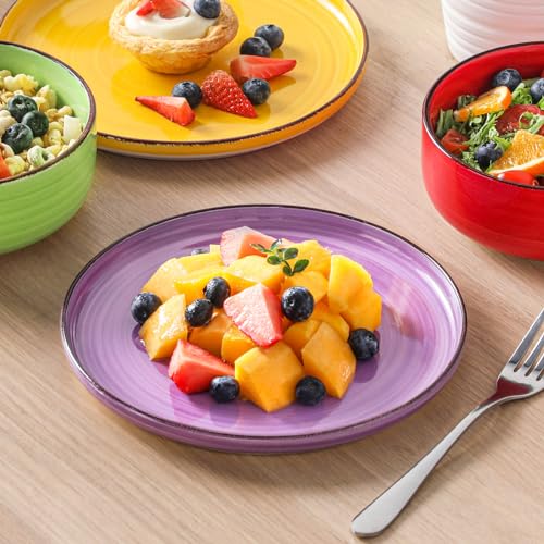 Vancasso Bonita Multicolor Stoneware Dinnerware Set for 4 - 12 Pieces, Microwave & Dishwasher Safe