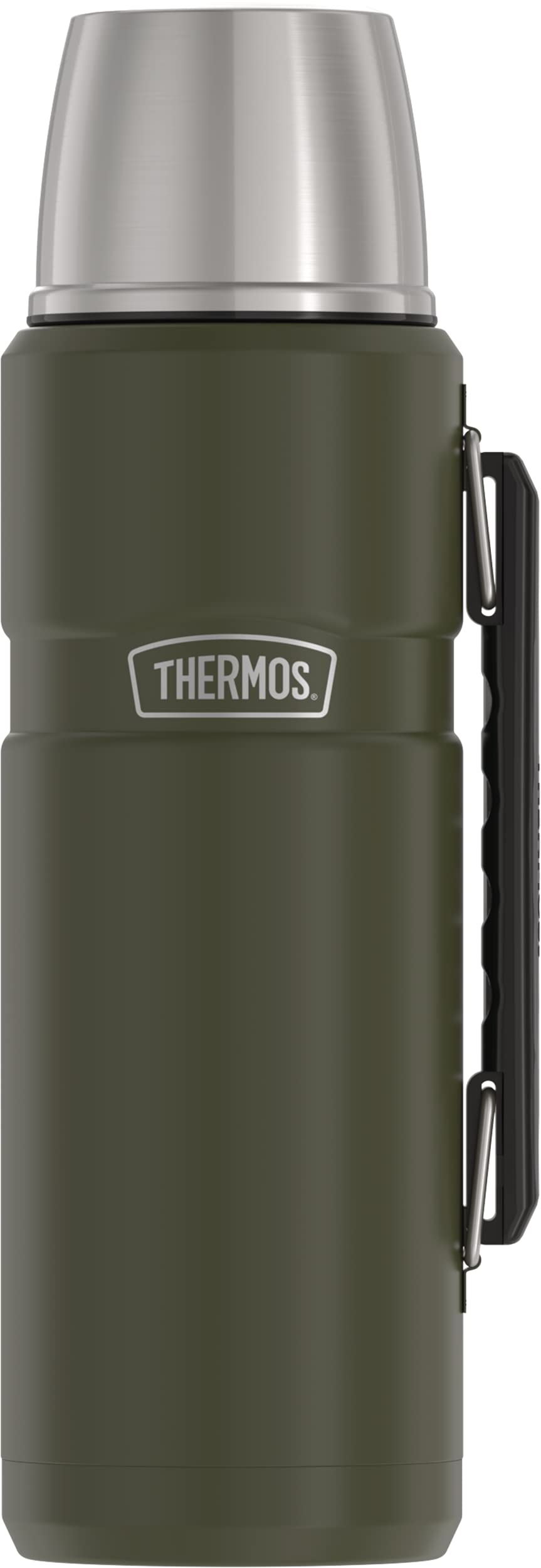 THERMOS Stainless King Vacuum-Insulated Beverage Bottle, 40 Ounce, Army Green