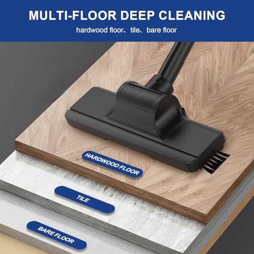 SOWTECH 6-in-1 Corded Vacuum Cleaner for Hard Floors & Pet Hair - Lightweight & Portable StickVac