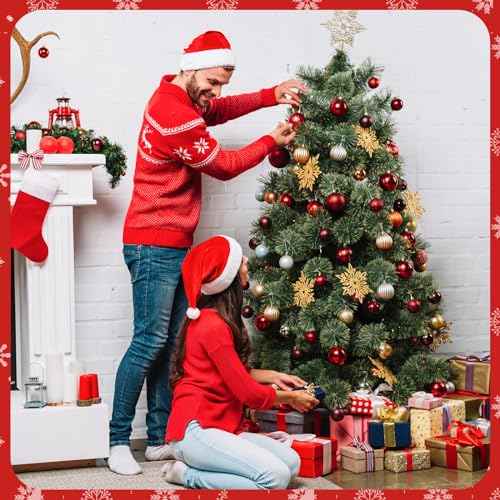 PureGuard Christmas Ornament String Hangers, 200 Pcs Christmas Tree Ornament String Hooks Precut Ornament Ribbon Hangers Locking Ropes for Halloween Christmas Decorations - Silver