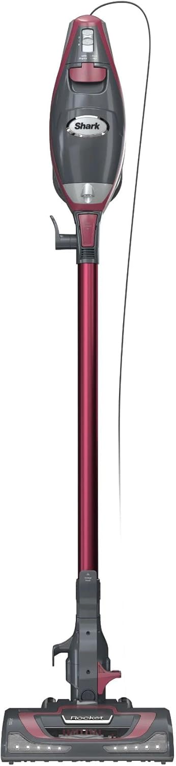 SHARK HV370 Rocket Pro Corded Stick Vacuum - Powerful Suction, Comet Red | Renewed Condition