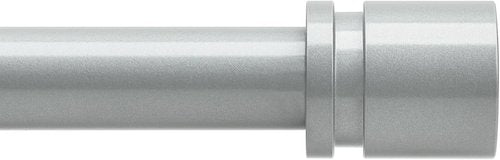 Byondeth Adjustable Curtain Rods - 16 to 144 Inches, 1 Inch Diameter, Silver Gray with Aluminum End Caps