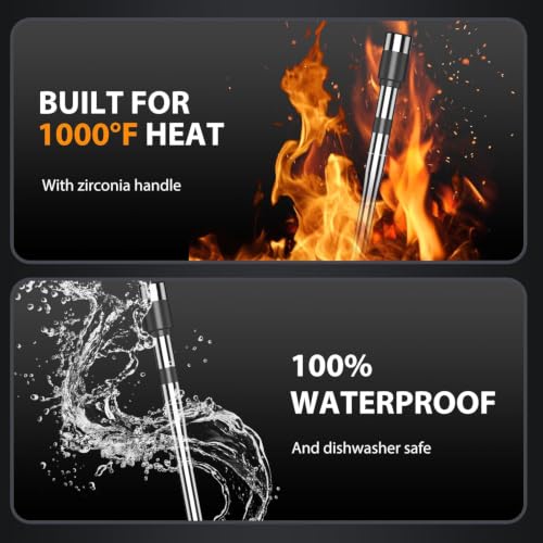 Wireless Meat Thermometer Digital 2-Probe Kit with App & Bluetooth