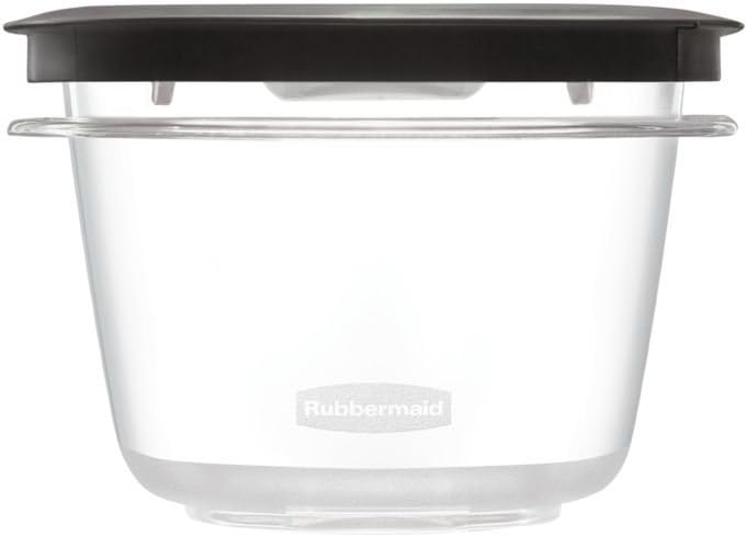Rubbermaid Premier Food Storage Containers - 2 Pack, 2 Cup Capacity, Clear & Stain Resistant