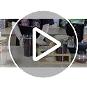 Wood 45oz Glass Coffee Canister Set with Spoon & Leakproof Lids - Yangbaga
