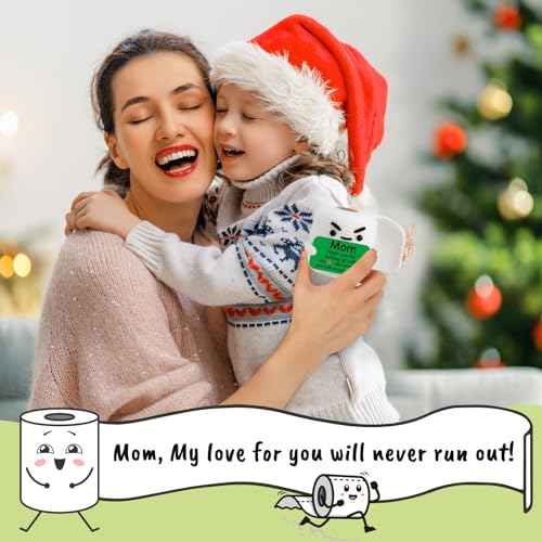 Gifts for Mom Birthday Christmas Funny Gift from Daughter Son, Small Gag Handmade Crochet Animals for New Mom Single Moms Christmas 2025 Cute Stuff Home Decor Thank You Moms Mothers Day Gag Gift