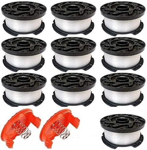 Black and Decker Autofeed Replacement Spool - 30ft Trimmer Line (12 Spools + 2 Caps)