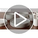 Mikasa Samantha 16-Piece Chip-Resistant Dinnerware Set for 4, White Bone China