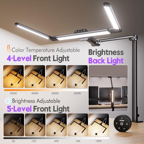 Quntis 32.3" Eye Care Architect Desk Lamps with Clamp for Office Home