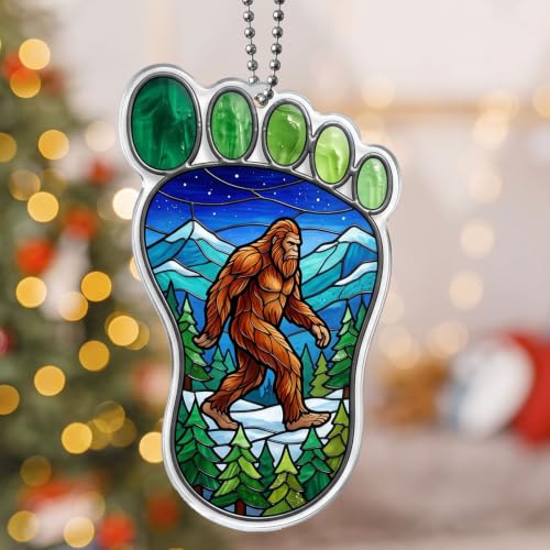 Bigfoot Ornament 3.94 Inch Camping Lover Gift - Outdoor Adventure Decor