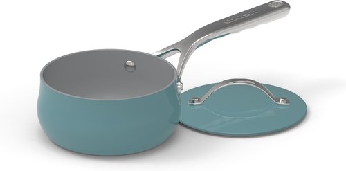 Cuisinart Nonstick 1 Qt. Saucepan with Cover - Stylish Teal Culinary Essential
